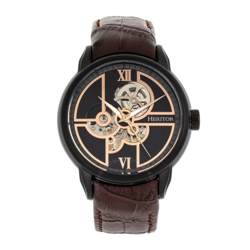 Heritor Sanford Automatic Black Dial Mens Watch