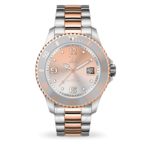 Ice-Watch Quartz Silver Pink Dial Two-tone Watch