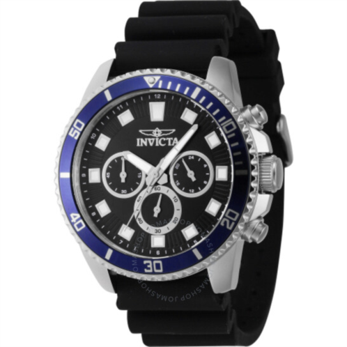 Invicta Pro Diver Chronograph GMT Quartz Black Dial Mens Watch