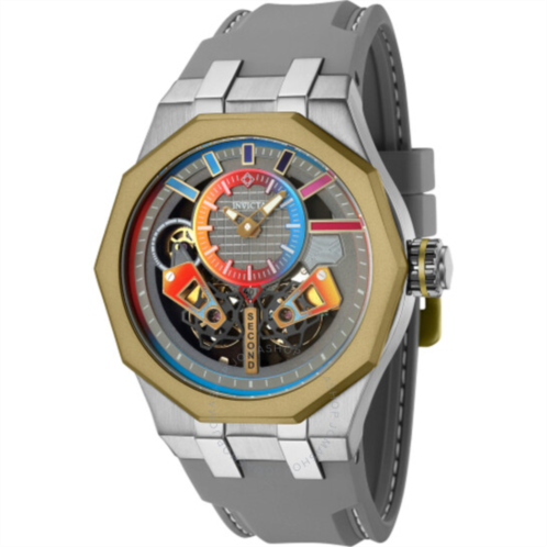 Invicta Specialty Automatic Grey Skeleton Dial Mens Watch