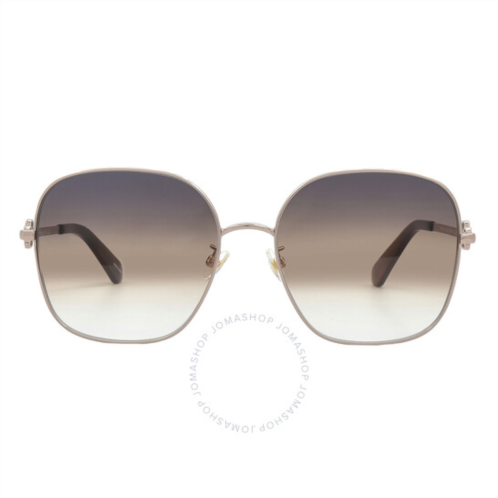 Kate Spade Grey Shaded Brown Square Ladies Sunglasses