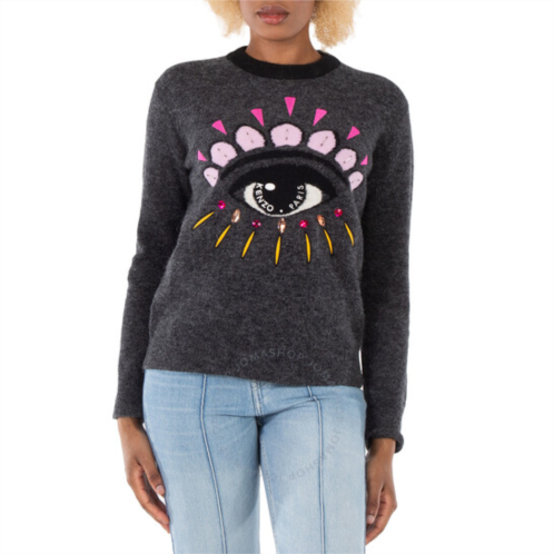 Kenzo Ladies Eye Wool Jumper, Size X-Small