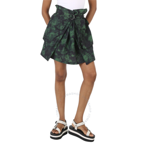 Kenzo Ladies Pine Floral-print A-line Skirt, Brand Size 40 (US Size 8)