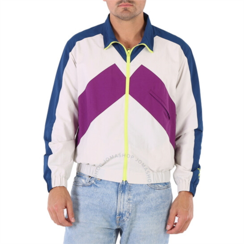 Kenzo Mens Colorblock Sport Track Nylon Jacket, Size Small