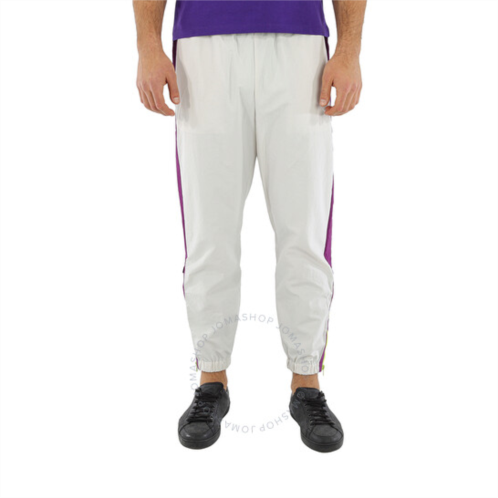 Kenzo Mens Pearl Grey Sport Jogging Nylon Pants, Size Medium