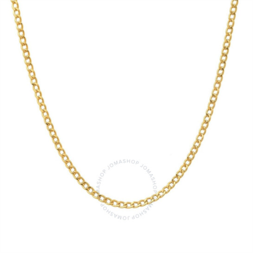 Kylie Harper Mens 14K Yellow Gold 2.25mm Miami Cuban Curb Link Chain Necklace