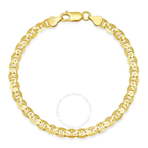 Kylie Harper Mens Italian 14k Yellow Gold Over Silver 8.5 Mariner Chain Bracelet