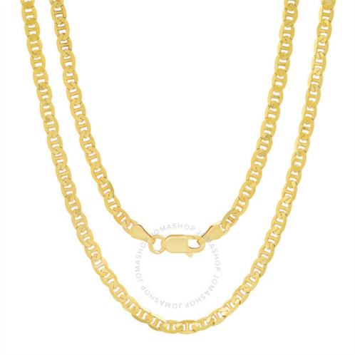 Kylie Harper Unisex Italian 14k Gold Over Silver Mariner Chain - 18-24