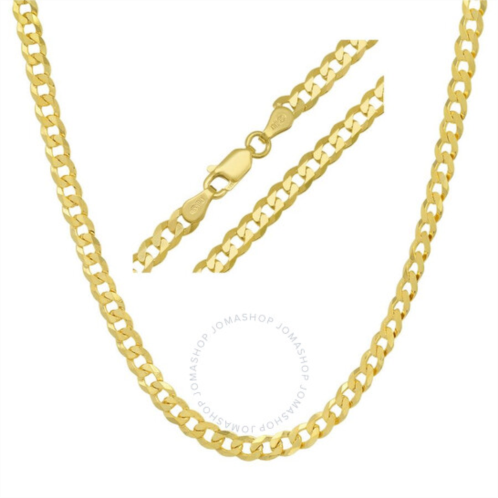 Kylie Harper Unisex Italian 14k Gold Over Silver Miami Cuban Curb Chain - 18-24