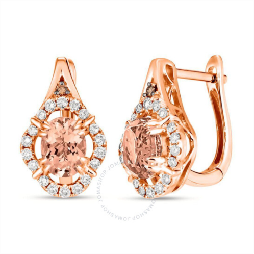 Le Vian Peach Morganite Earrings set in 14K Strawberry Gold