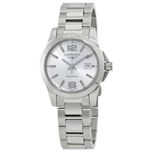 Longines Conquest Silver Dial Ladies 29.50 mm Watch