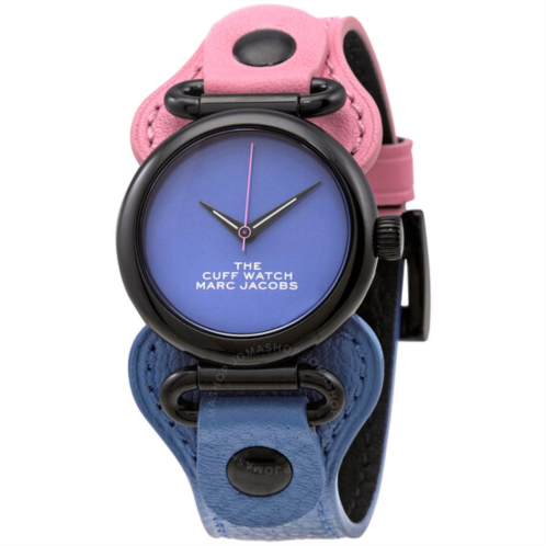 Marc Jacobs The Cuff Quartz Blue Dial Ladies Watch