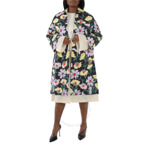 Marni Ladies Floral-print Oversized Coat, Brand Size 40 (US Size 6)