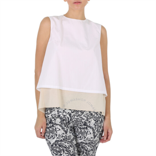 Marni Ladies Layered Sleeveless Cotton Top, Brand Size 44 (US Size 10)