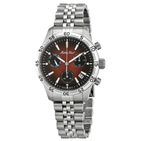 Mathey-Tissot Type 22 Chronograph Red Dial Mens Watch