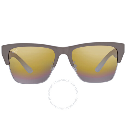 Maui Jim Perico Dual Mirror Gold to Silver Square Mens Sunglasses