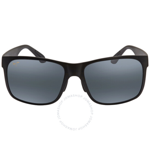 Maui Jim Red Sands Polarized Grey Square Mens Sunglasses