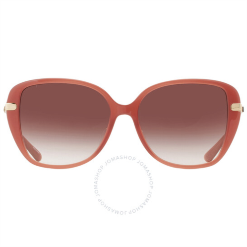 Michael Kors Brown Sunset Gradient Butterfly Ladies Sunglasses