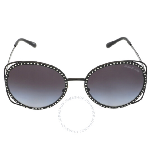Michael Kors Dark Grey Gradient Round Ladies Sunglasses