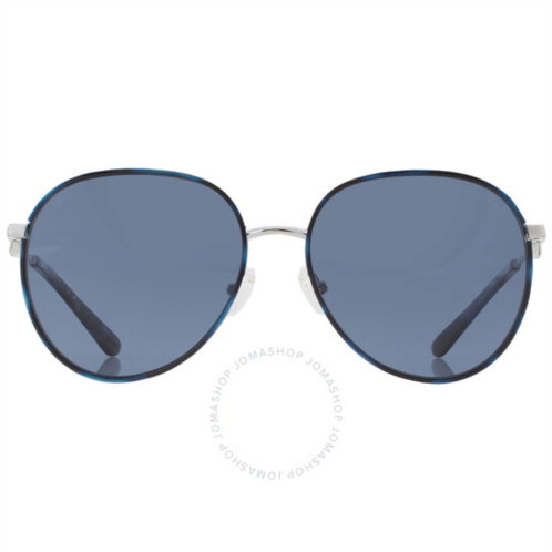 Michael Kors Empire Blue Polarized Pilot Ladies Sunglasses