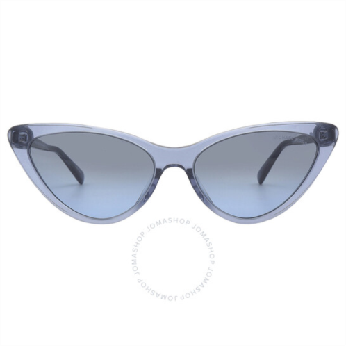 Michael Kors Harbour Island Blue Gradient Cat Eye Ladies Sunglasses