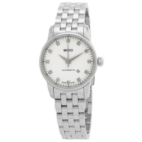 Mido Baroncelli Automatic Diamond White Dial Ladies Watch
