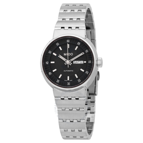 Mido X Automatic Black Dial Stainless Steel Ladies Watch