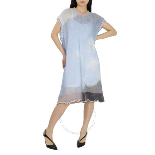 Mm6 Maison Margiela MM6 Ladies Sky Print Sky-Print Knitted Dress, Size X-Small