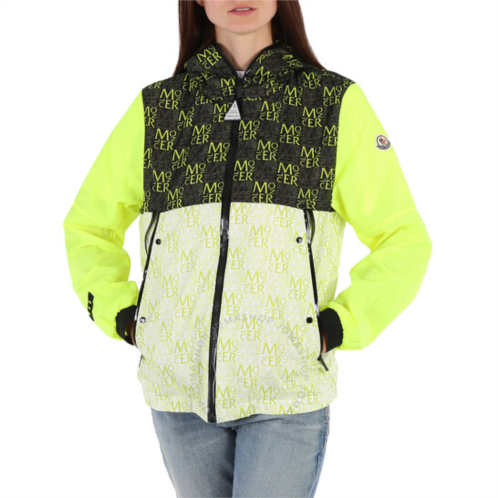 Moncler Ladies Open Yellow Taanlo Hooded Windbreak Jacket, Brand Size 0 (X-Small)