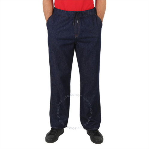 Moncler Mens Dark Blue Drawstring Straight-Leg Trousers, Brand Size 50 (Waist Size 34)