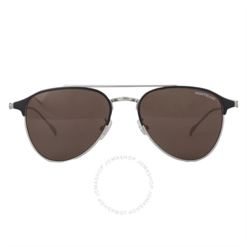 Montblanc Brown Square Mens Sunglasses
