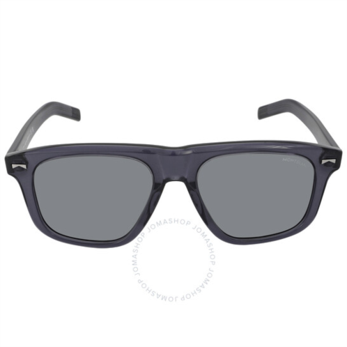 Montblanc Grey Square Mens Sunglasses