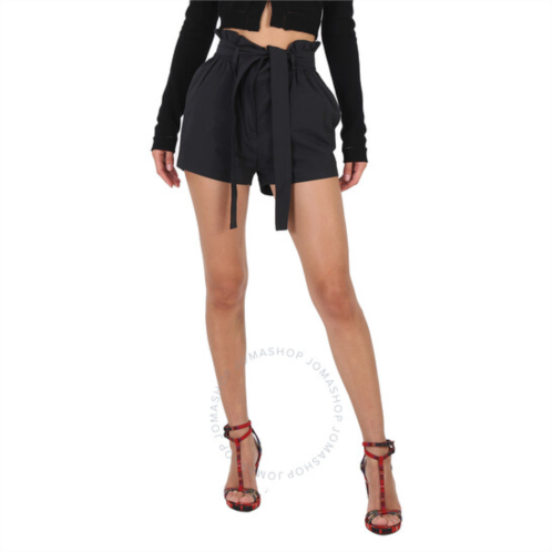 Moschino Ladies Black Paperbag Shorts, Brand Size 38 (US Size 4)