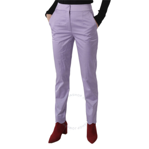 Moschino Ladies Purple High-Waisted Tailored Trousers, Brand Size 40 (US Size 6)