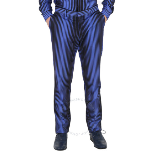 Moschino Mens Stripe Pattern Straight-Leg Trouser, Brand Size 46 (Waist Size 30)