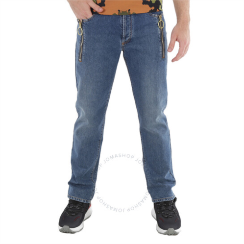 Moschino Mens Zip Detail Denim Jeans, Brand Size 48 (Waist Size 32)