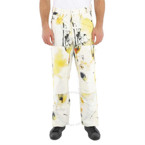 Off-White Multicolor Futura Abstract Carpenter Trousers, Brand Size 32
