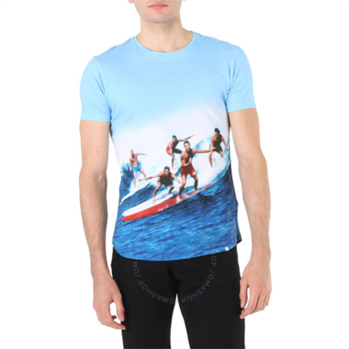 Orlebar Brown Mens Surf-Print Photographic T-Shirt, Size X-Small
