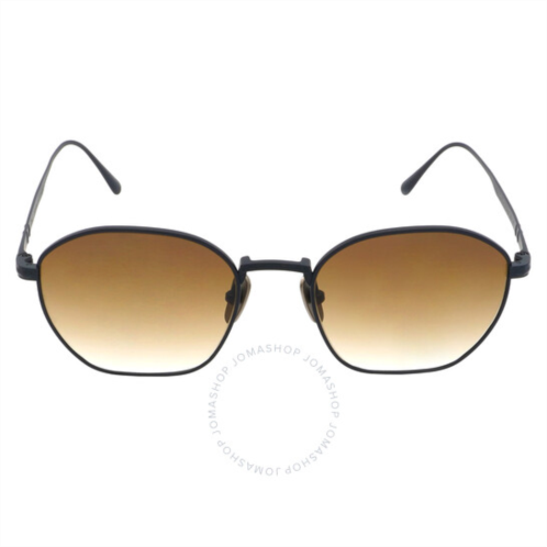 Persol Gradient Brown Irregular Titanium Unisex Sunglasses