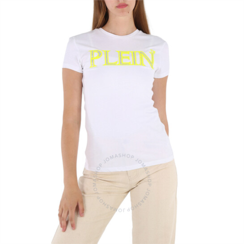 Philipp Plein Cotton Jersey Logo T-shirt, Size Medium