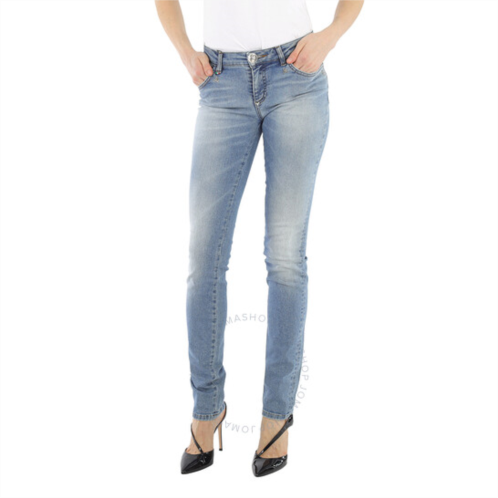 Philipp Plein Ladies Denim Limonium Slim Flit Jeans, Waist Size 26