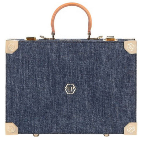 Philipp Plein Statement Denim Handle Bag