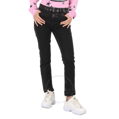 Pinko Ladies Black Sabrina 1 Cropped Skinny Jeans, Wiast Size 27