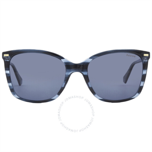 Polaroid Polarized Blue Square Ladies Sunglasses