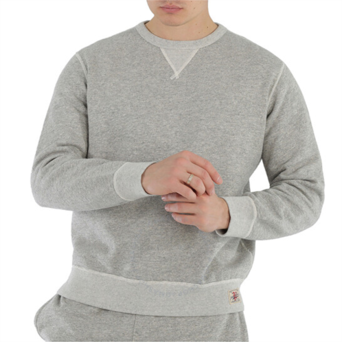 Polo Ralph Lauren Mens Grey Vintage Plain Felpe Long Sleeve Sweatshirt, Size Large
