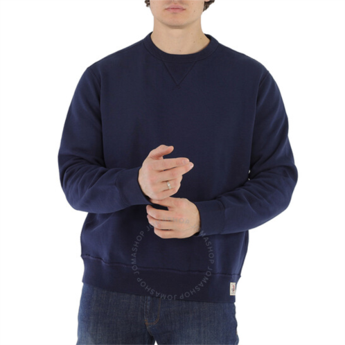Polo Ralph Lauren Mens Navy Vintage Plain Felpe Long Sleeve Sweatshirt, Size Large