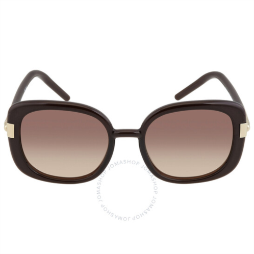 Prada Brown Gradient Gray Square Ladies Sunglasses