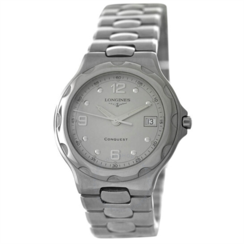 Longines Conquest Quartz Silver Dial Unisex Watch