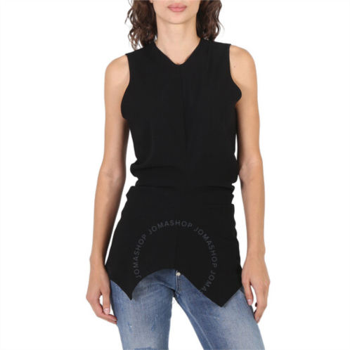 Proenza Schouler Ladies Black Textured Crepe Sleeveless Top, Brand Size 0