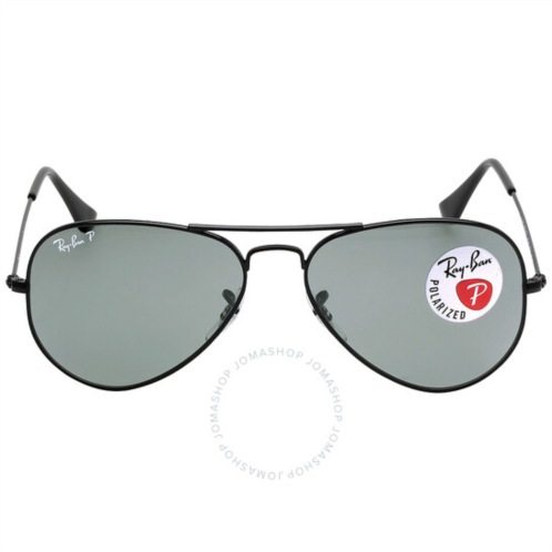 Ray-Ban Aviator Classic Polarized Green Unisex Sunglasses